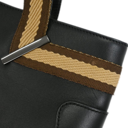 Gucci Black Leather Tote Handbag