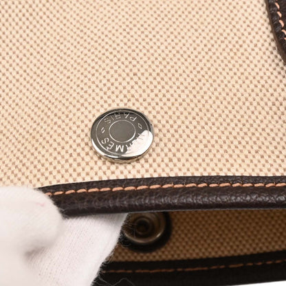 Hermes 2004 Natural Toile H Buffalo Garden Party 30 TPM Tote Handbag