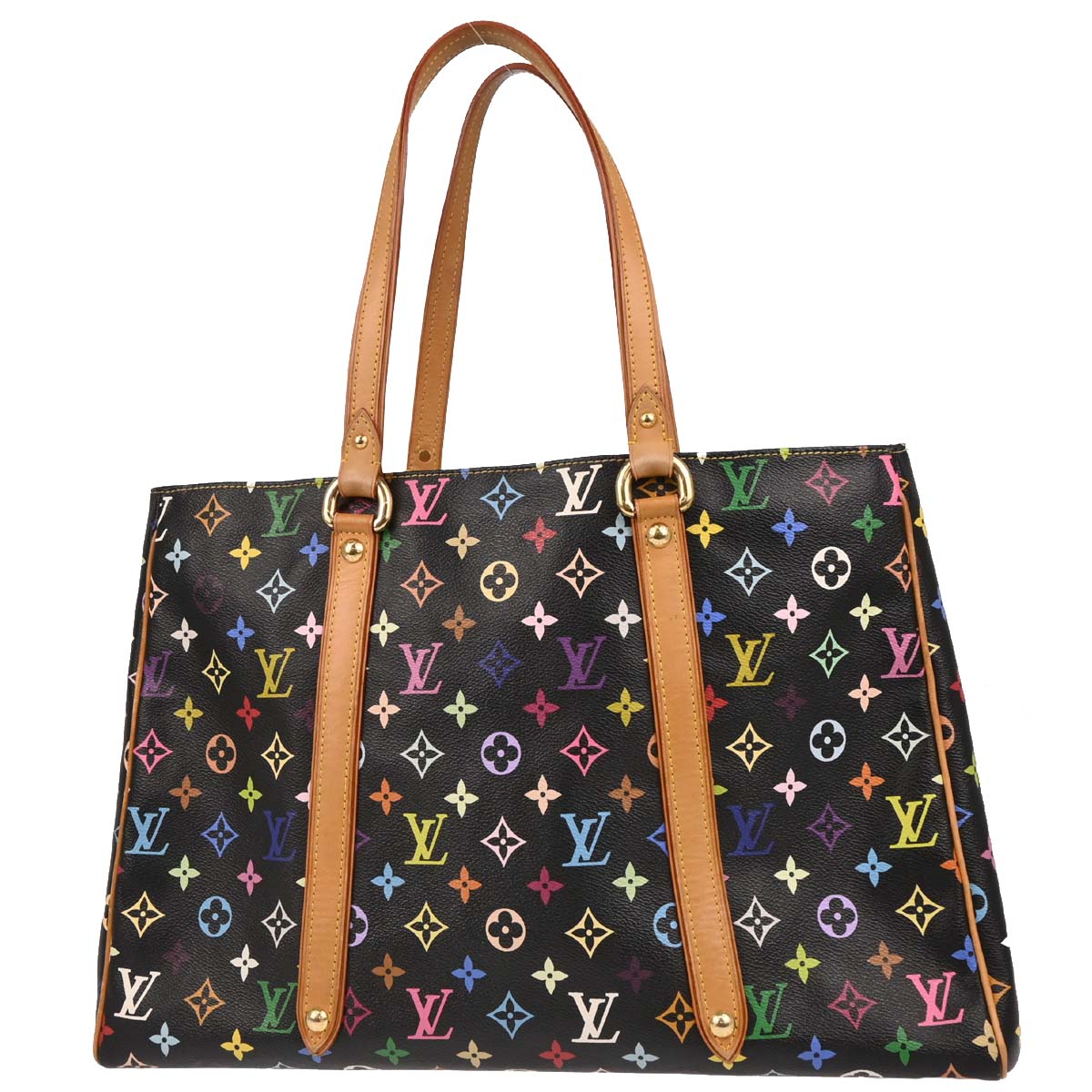 Louis Vuitton 2006 Black Monogram Multicolor Aurelia GM Tote Bag M40101