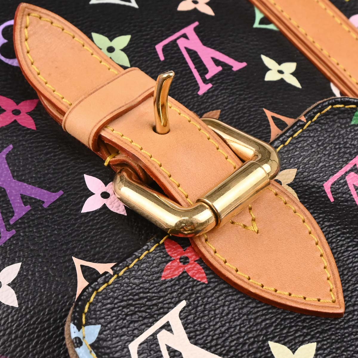 Louis Vuitton 2006 Black Monogram Multicolor Aurelia GM Tote Bag M40101
