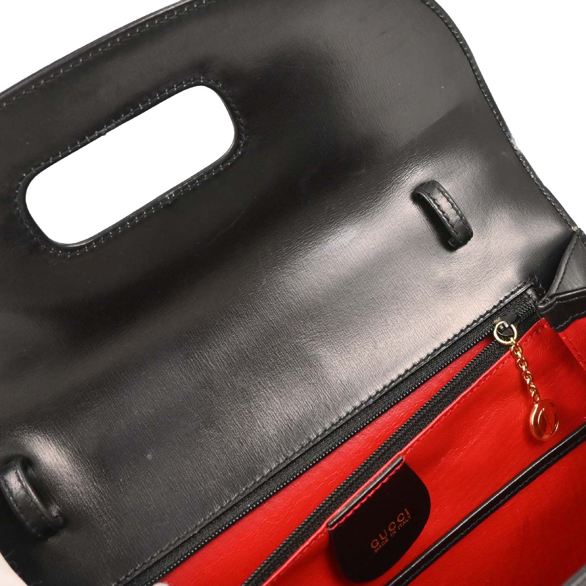 Gucci Black Bamboo 2way Shoulder Handbag