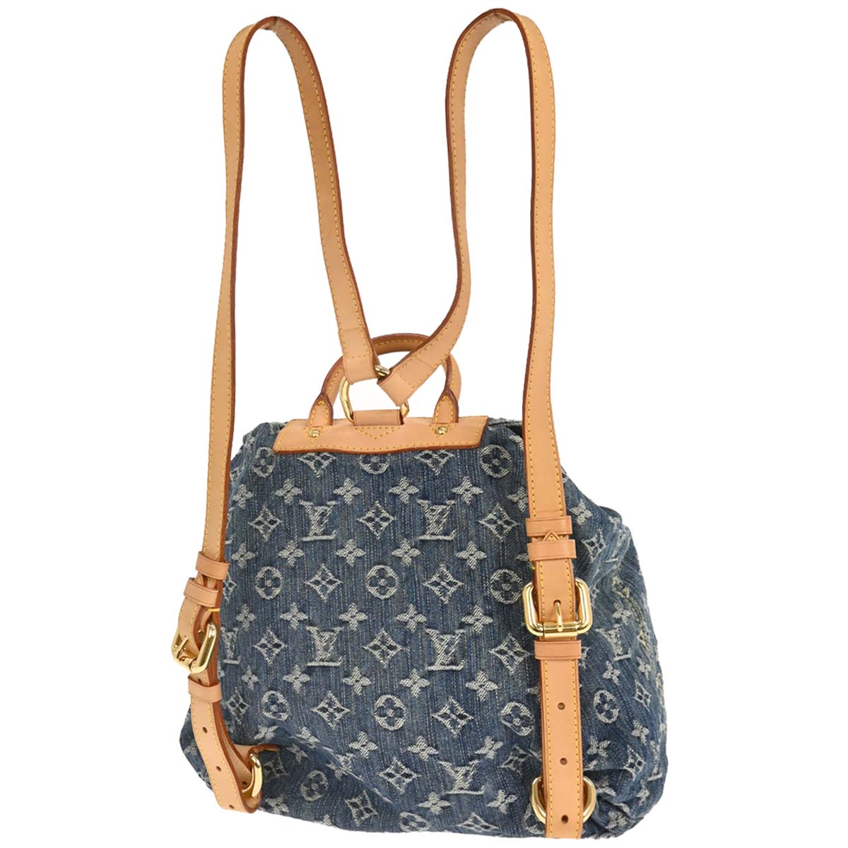 Louis Vuitton 2006 Blue Monogram Denim Sac a Dos GM Backpack M95056