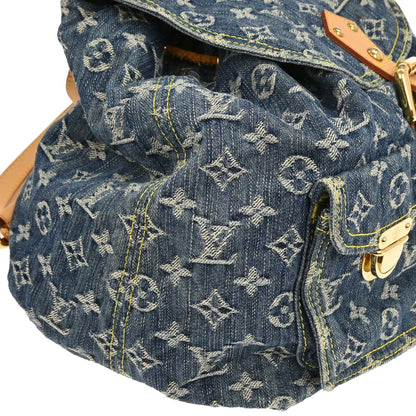 Louis Vuitton 2006 Blue Monogram Denim Sac a Dos GM Backpack M95056
