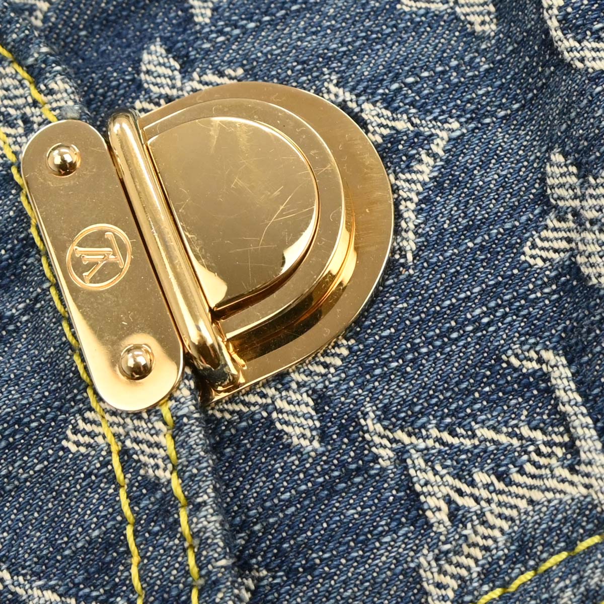 Louis Vuitton 2006 Blue Monogram Denim Sac a Dos GM Backpack M95056
