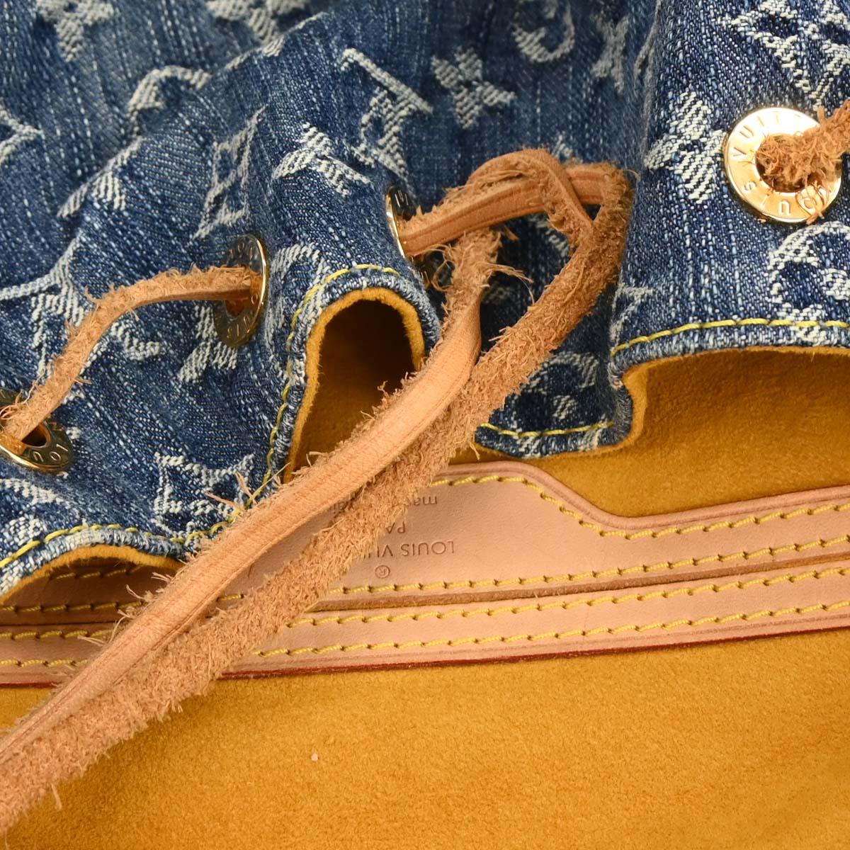 Louis Vuitton 2006 Blue Monogram Denim Sac a Dos GM Backpack M95056