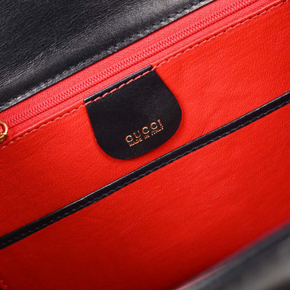 Gucci Black Bamboo 2way Shoulder Handbag