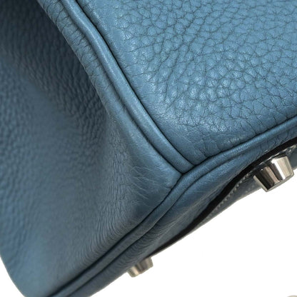 Hermes 2009 Blue Jean Taurillon Clemence Birkin 35 Handbag