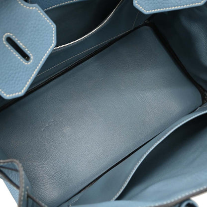 Hermes 2009 Blue Jean Taurillon Clemence Birkin 35 Handbag