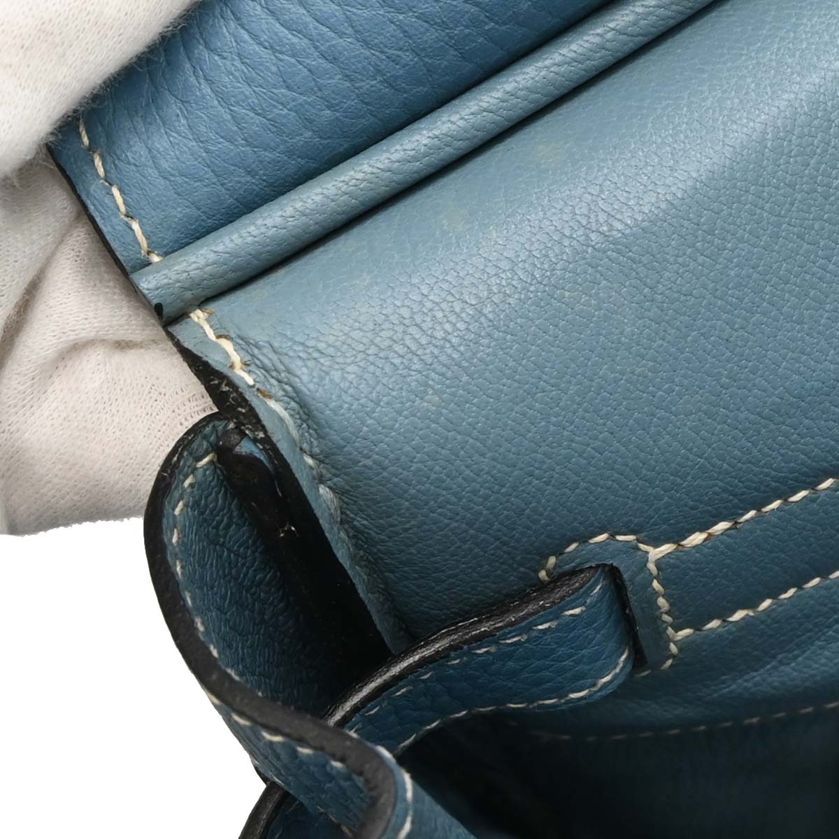 Hermes 2009 Blue Jean Taurillon Clemence Birkin 35 Handbag