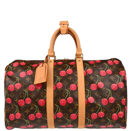 Louis Vuitton 2005 Monogram Cherry Keepall 45 Duffle Handbag M95011