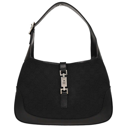Gucci Black GG Jackie Hobo Handbag