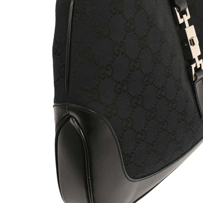 Gucci Black GG Jackie Hobo Handbag