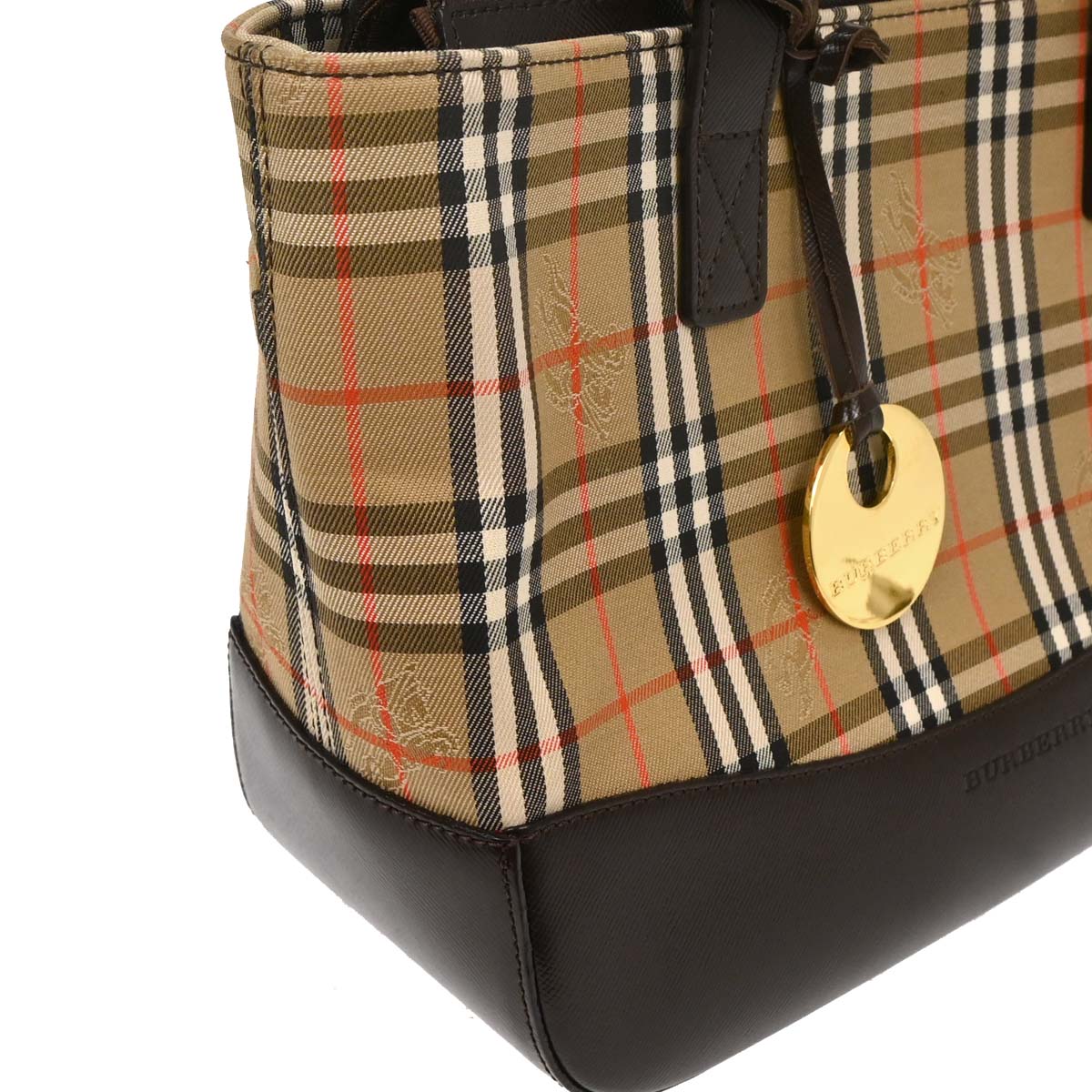 Burberry Beige House Check Tote Handbag