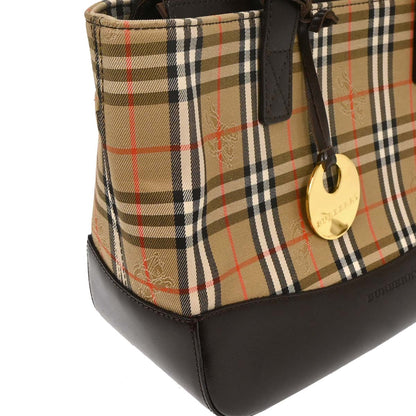 Burberry Beige House Check Tote Handbag