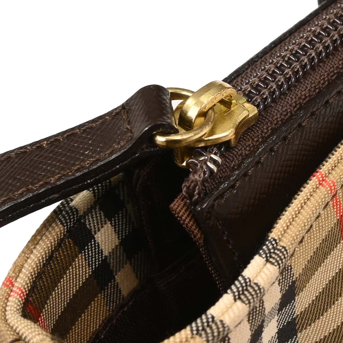 Burberry Beige House Check Tote Handbag