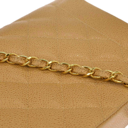 Chanel 1994-1996 Beige Caviar Medium Diana Shoulder Bag