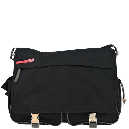 Prada Black Nylon Shoulder Bag
