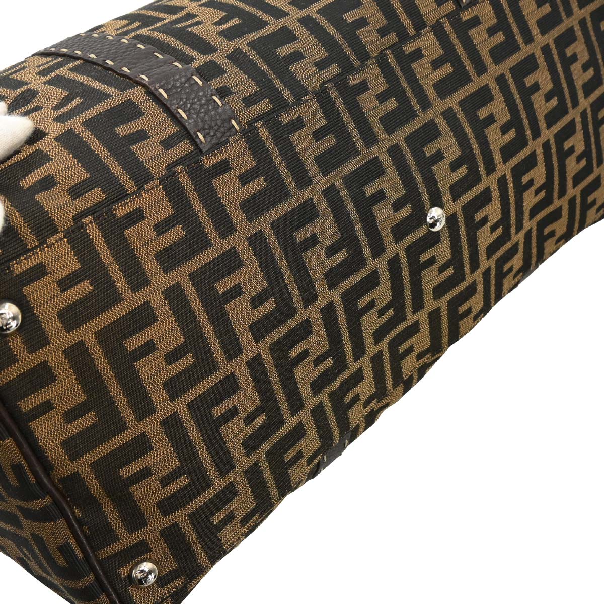 Fendi Brown Zucca Duffle Bag