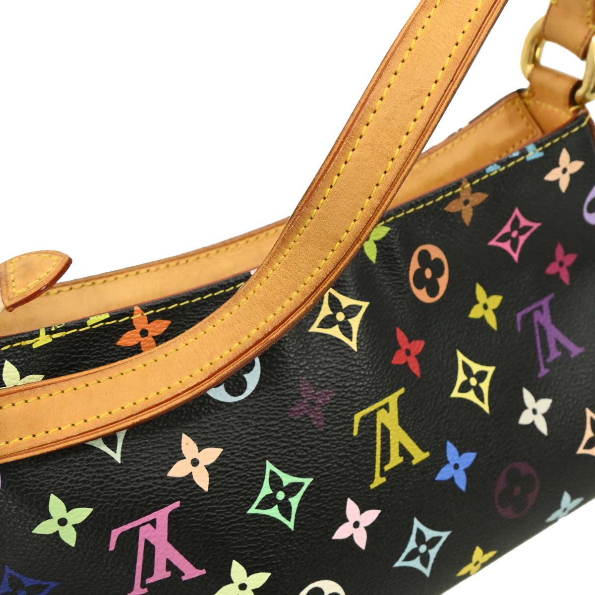 Louis Vuitton 2006 Black Monogram Multicolor Eliza Handbag M40099