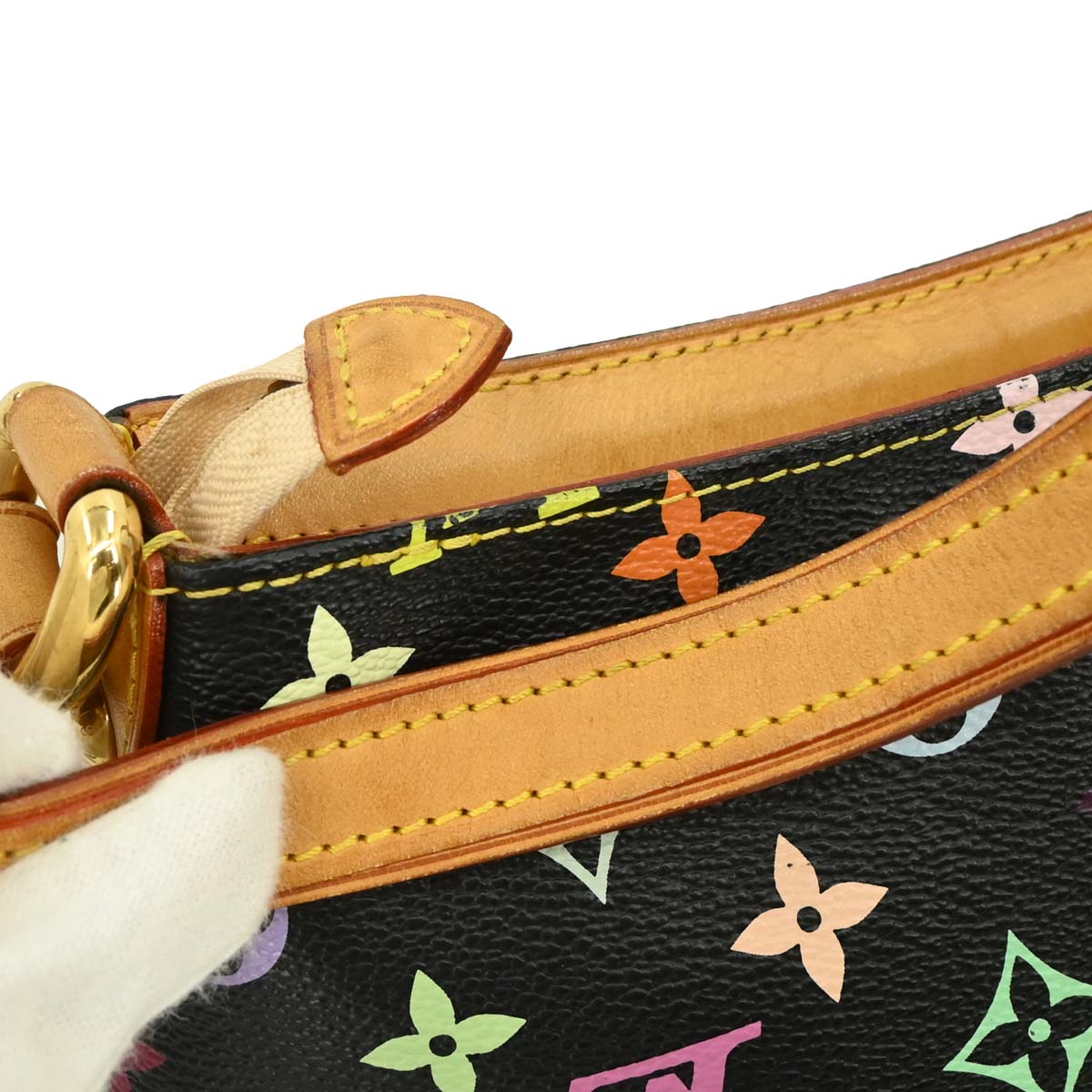 Louis Vuitton 2006 Black Monogram Multicolor Eliza Handbag M40099