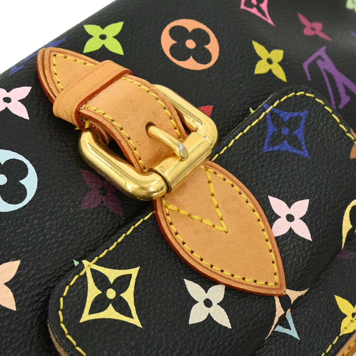 Louis Vuitton 2006 Black Monogram Multicolor Eliza Handbag M40099
