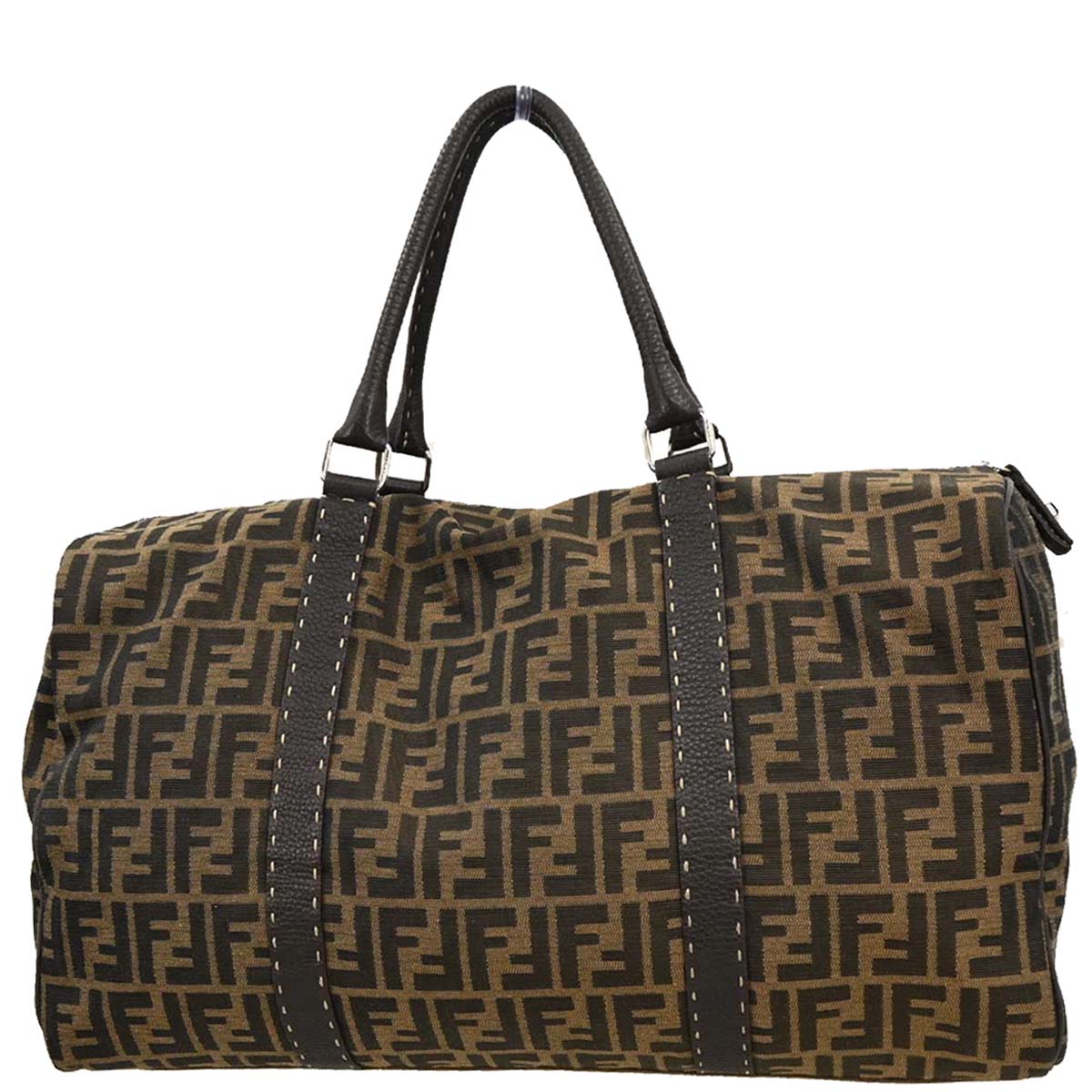 Fendi Brown Zucca Duffle Bag