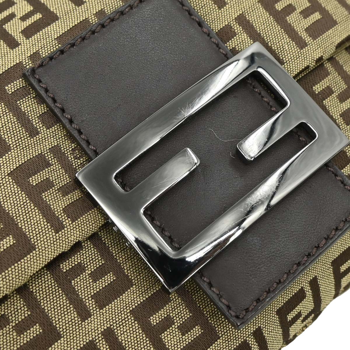 Fendi Brown Zucchino Handbag