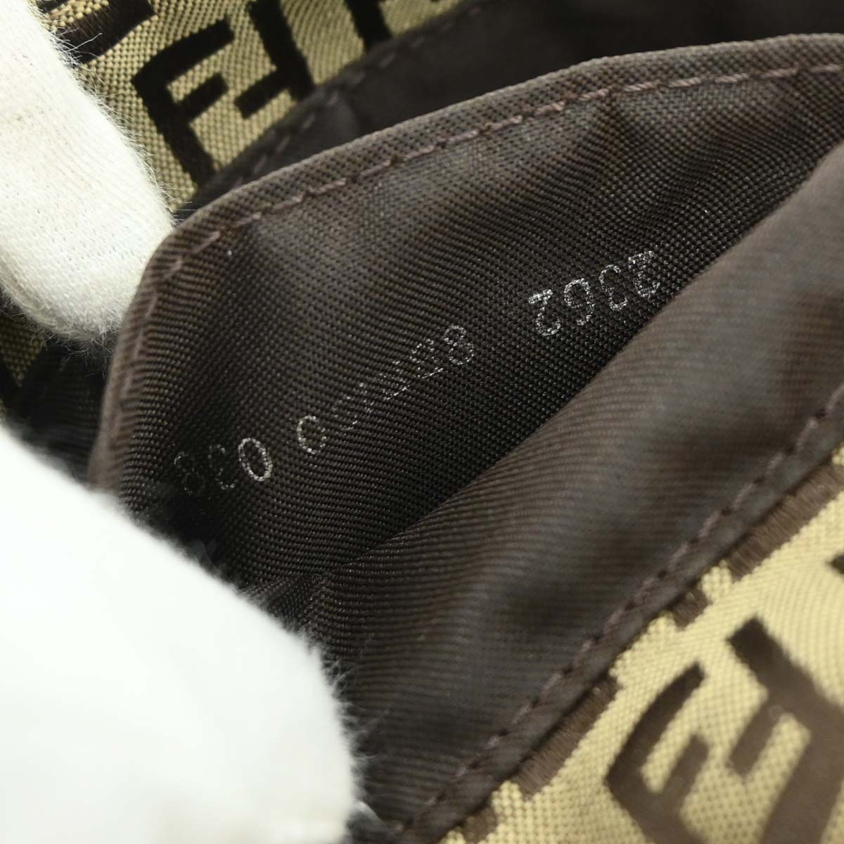 Fendi Brown Zucchino Handbag
