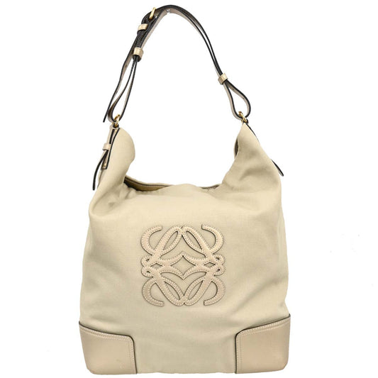 Loewe 2007 Beige Hobo Shoulder Bag