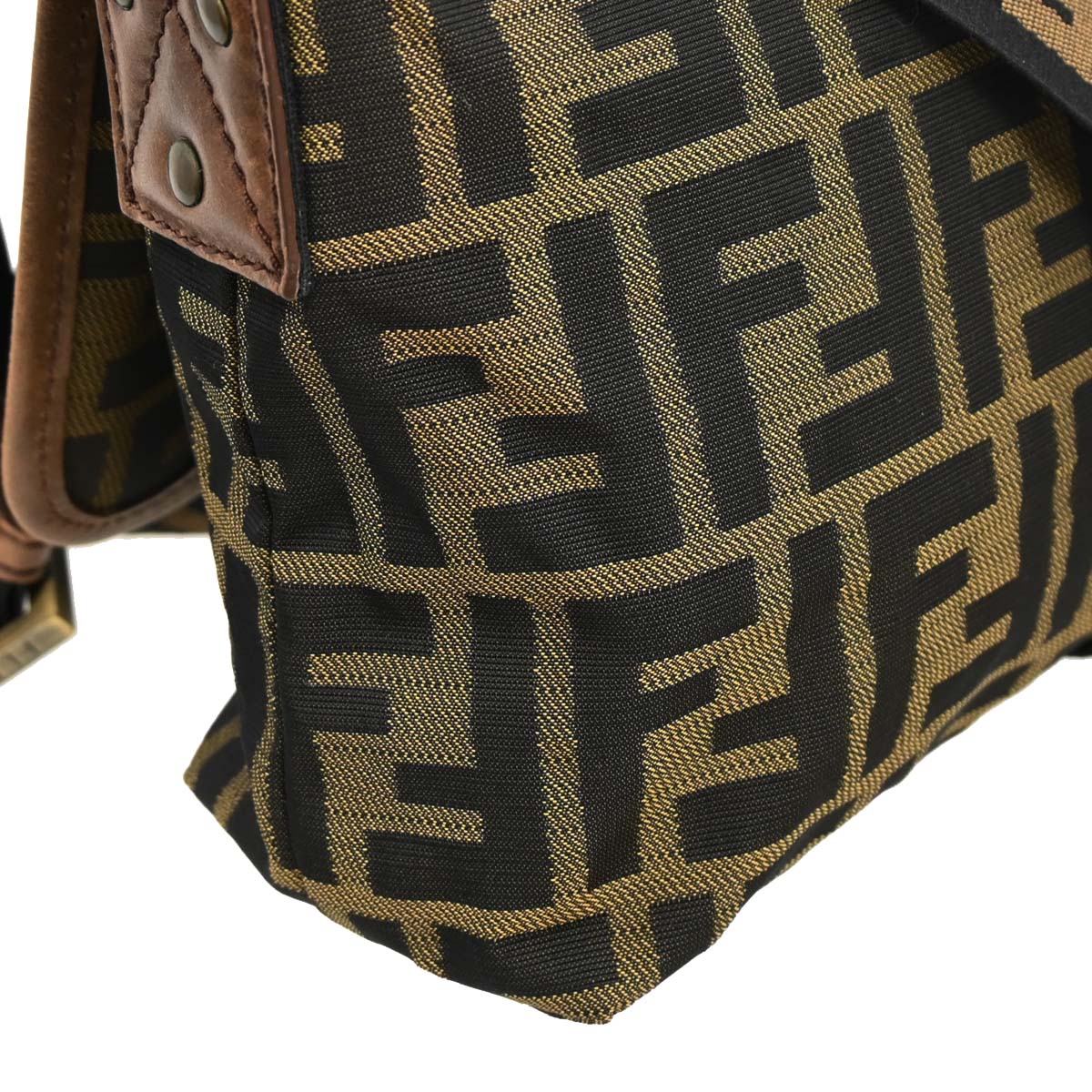 Fendi Brown Zucca Crossbody Bag