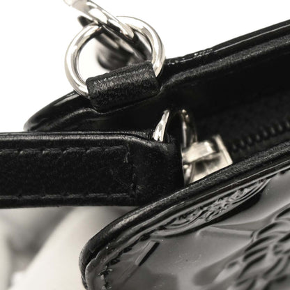 Chanel 2009-2010 Black Patent Leather Icon Chain Handbag