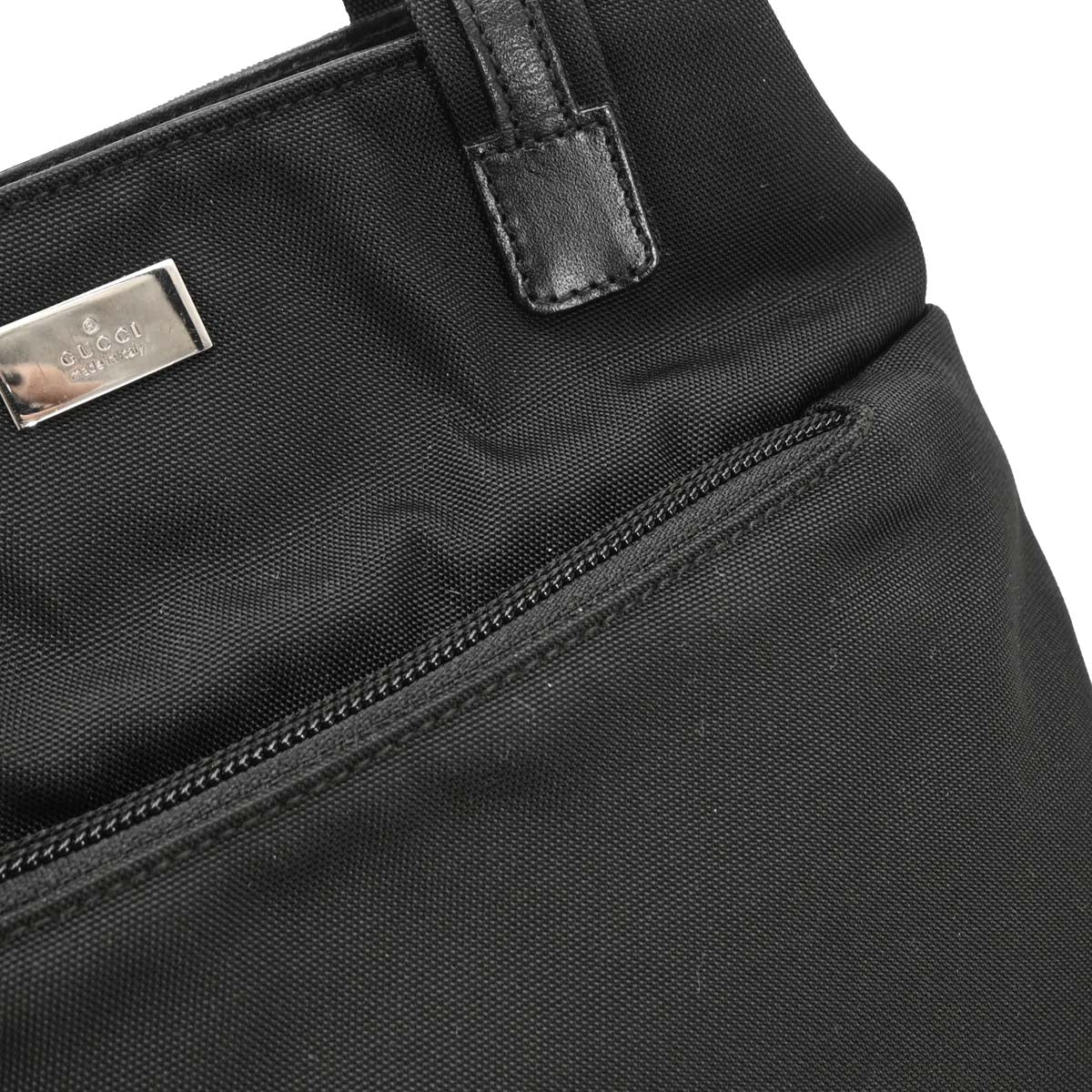 Gucci Black Nylon Tote Handbag