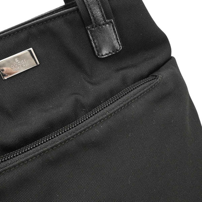 Gucci Black Nylon Tote Handbag