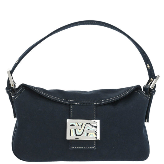 Fendi Navy Canvas Handbag