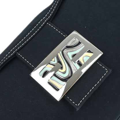 Fendi Navy Canvas Handbag