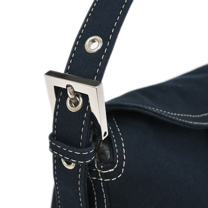 Fendi Navy Canvas Handbag