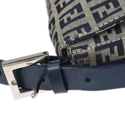 Fendi Gray Zucchino Baguette Handbag