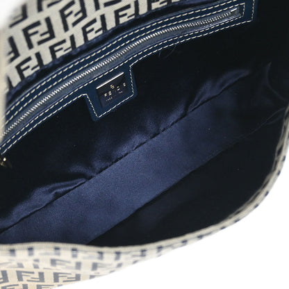Fendi Gray Zucchino Baguette Handbag