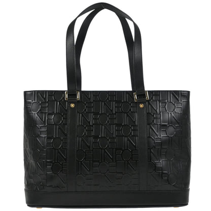 Celine Black Leather Tote Handbag
