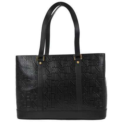 Celine Black Leather Tote Handbag