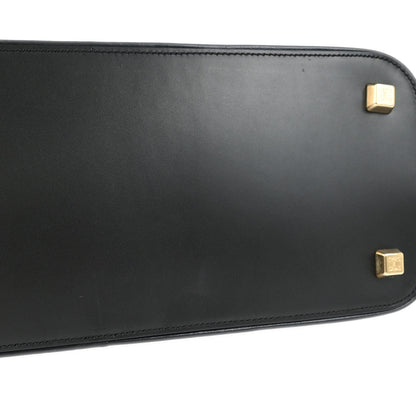 Celine Black Leather Tote Handbag
