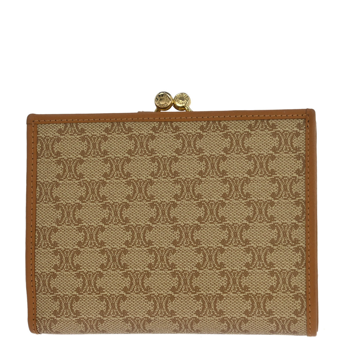 Celine Beige PVC Macadam Wallet Purse