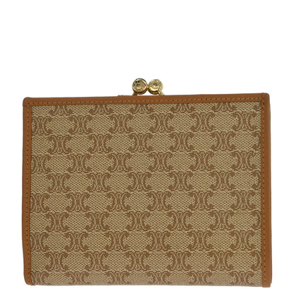 Celine Beige PVC Macadam Wallet Purse