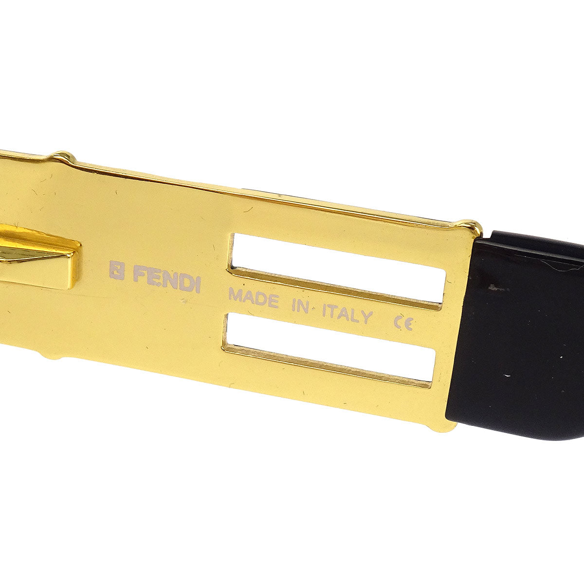 Fendi Sunglasses Eyewear Brown Gold Small Good
