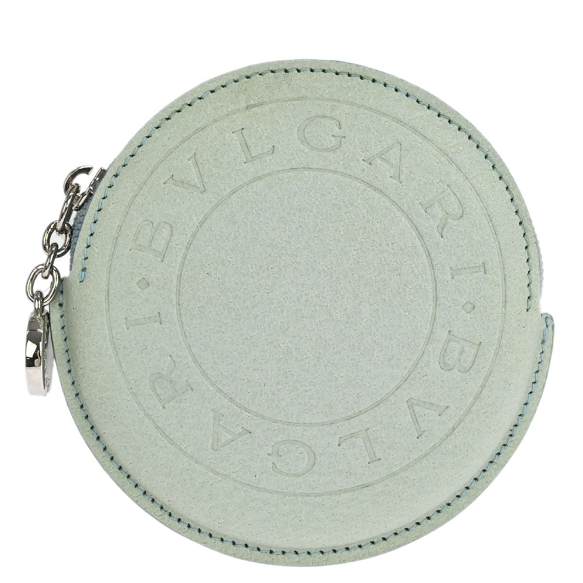 Bvlgari Light Blue Leather Coin Case Wallet