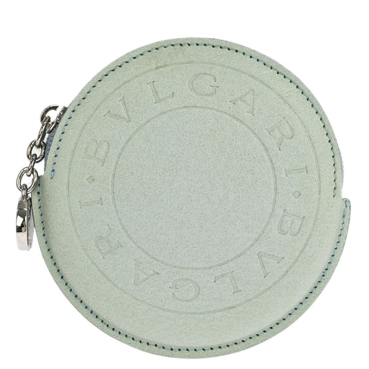 Bvlgari Light Blue Leather Coin Case Wallet