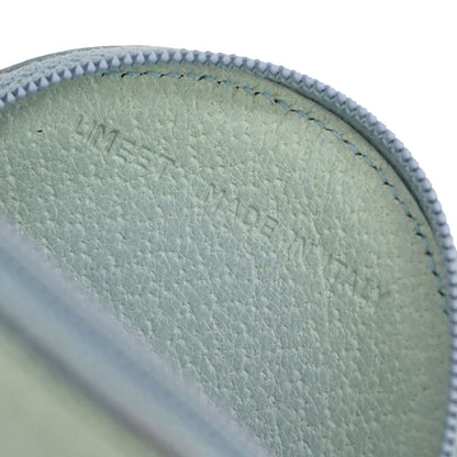 Bvlgari Light Blue Leather Coin Case Wallet