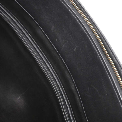 Chanel 1991-1994 Black Lambskin Bicolore Supermodel Shoulder Bag