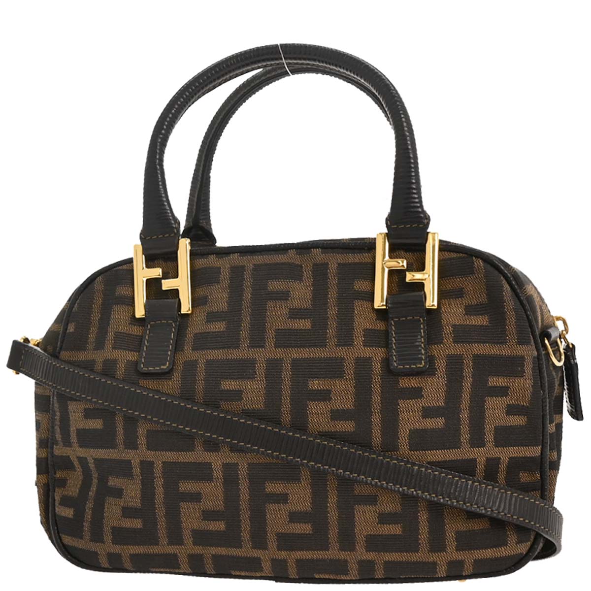 Fendi Brown Zucca 2way Shoulder Handbag