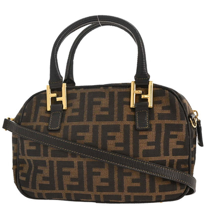 Fendi Brown Zucca 2way Shoulder Handbag